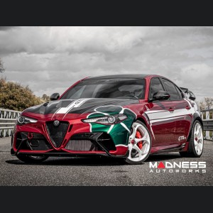 Alfa Romeo Giulia Quadrifoglio GTAm Conversion Kit by PariS'5 GaraGe - Front Bumper - FRP/ Carbon Fiber